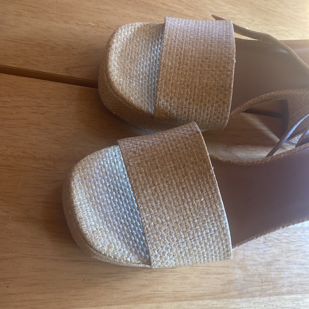 Nordstrom Rack Tan Platform Wedge - Picture 5 of 7